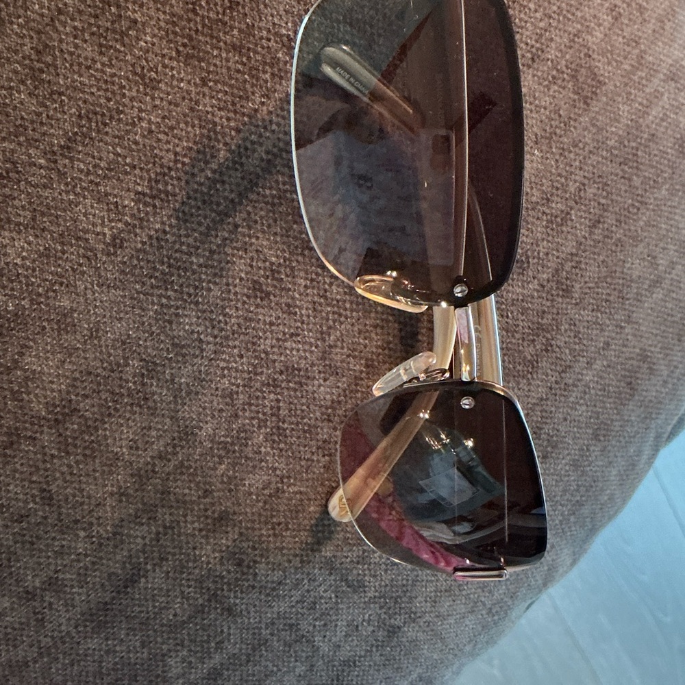 Banana Republic Black and Silver Sunglasses